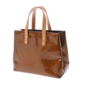 Louis Vuitton Vernis White Monogram Bron Handbag Reed
